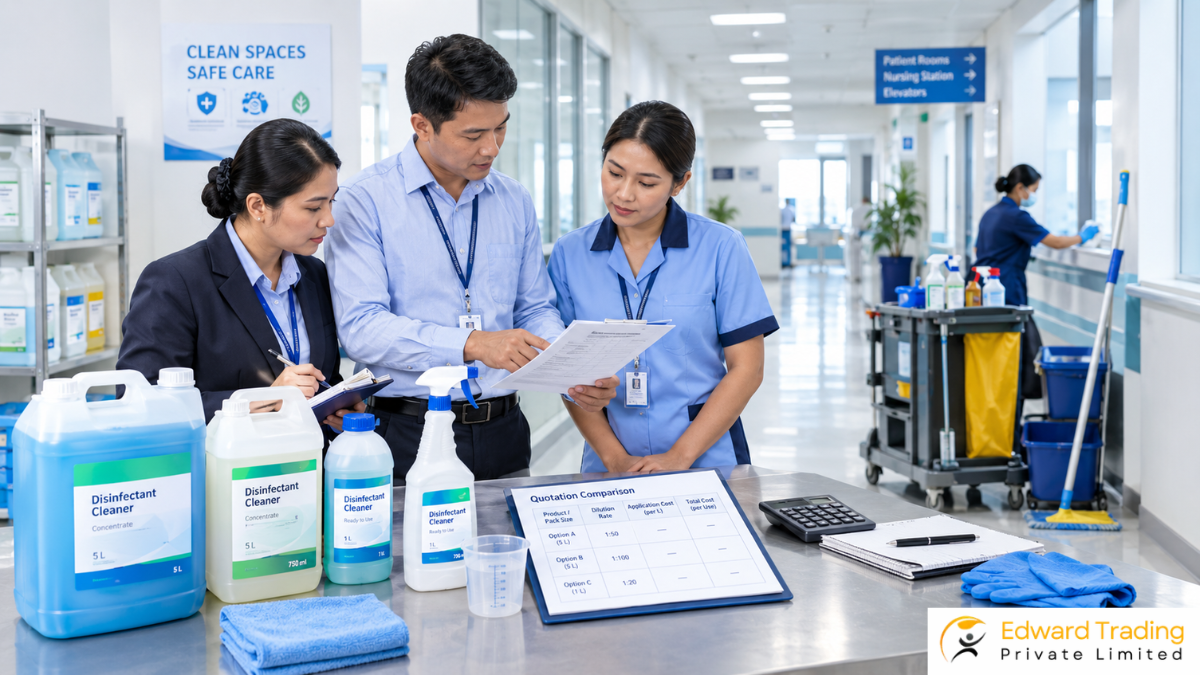 Institutional buyer evaluating Virex chemical price in Nepal for a facility in Nepal